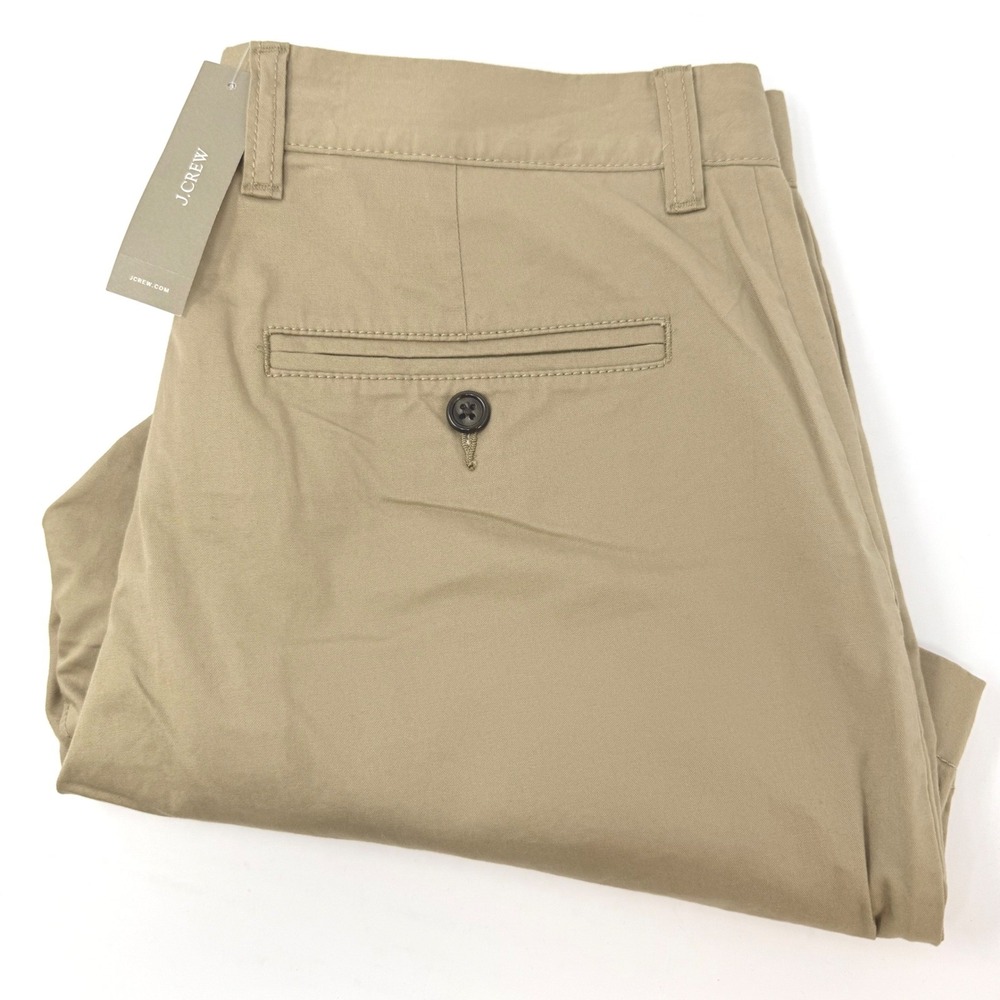 J.Crew Mens Size 31 Portsider Shorts Khaki Tan 5 Inch Inseam Stretch Chino NEW